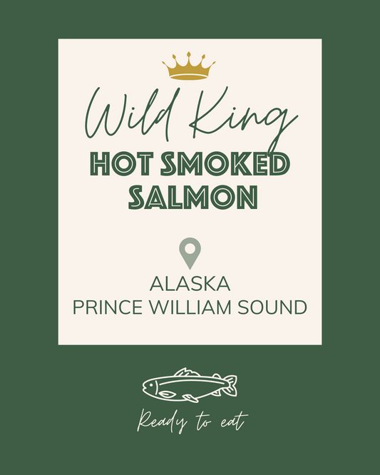 Wild King Hot Smoked Salmon (Single)
